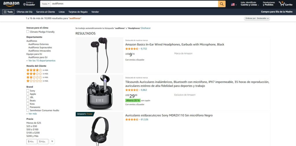 ¿Cómo comprar en Amazon desde Ecuador?  Amazon